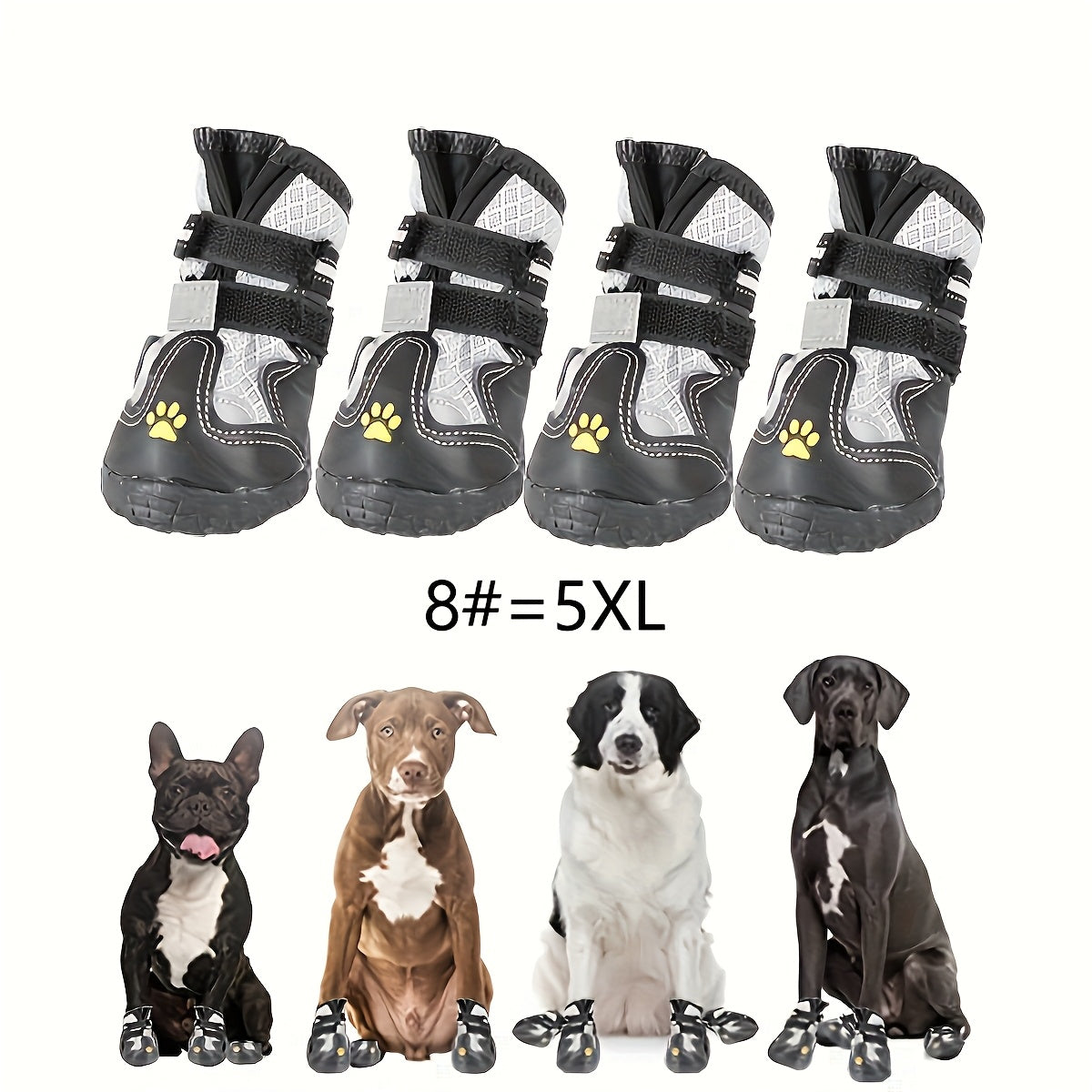 Breathable Anti-Slip Dog Boots