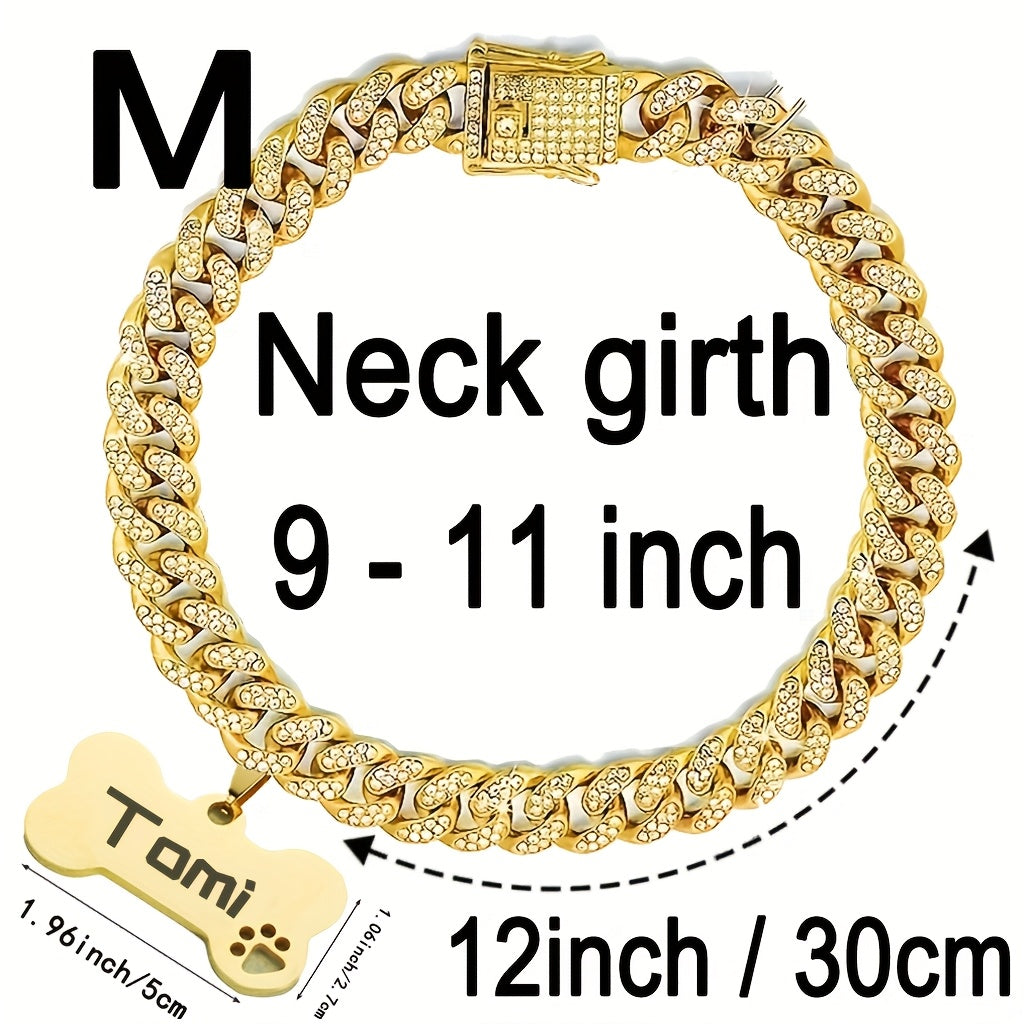 Cuban Chain Dog Collar