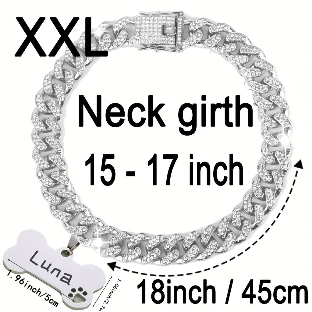 Cuban Chain Dog Collar