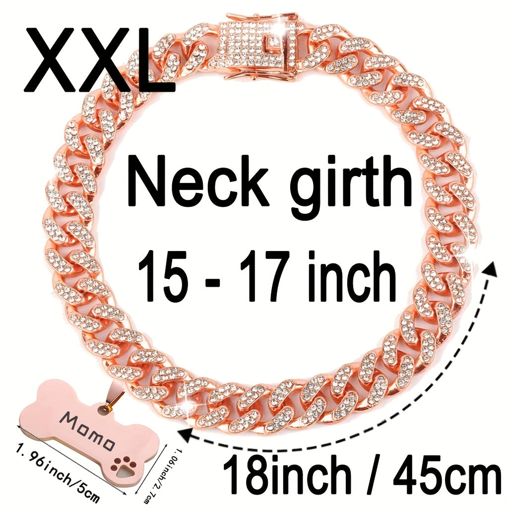 Cuban Chain Dog Collar