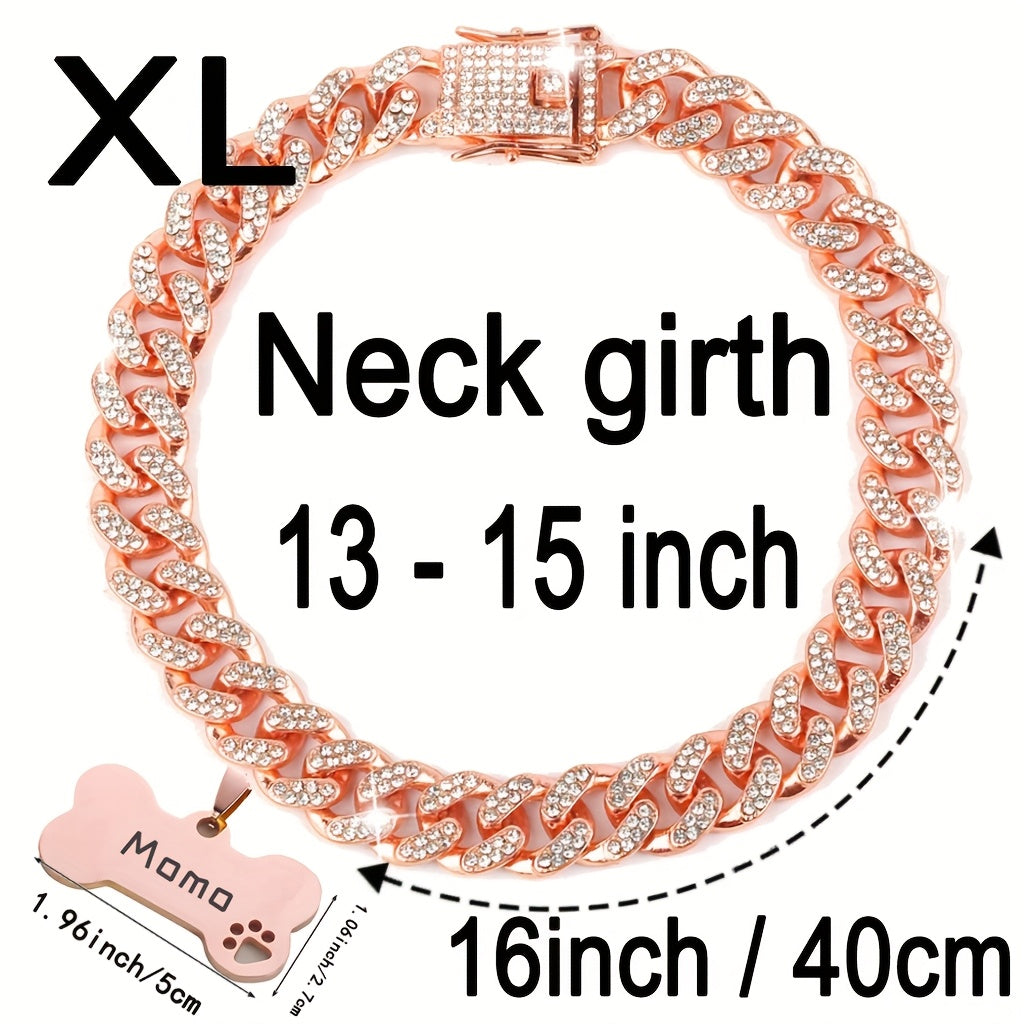 Cuban Chain Dog Collar