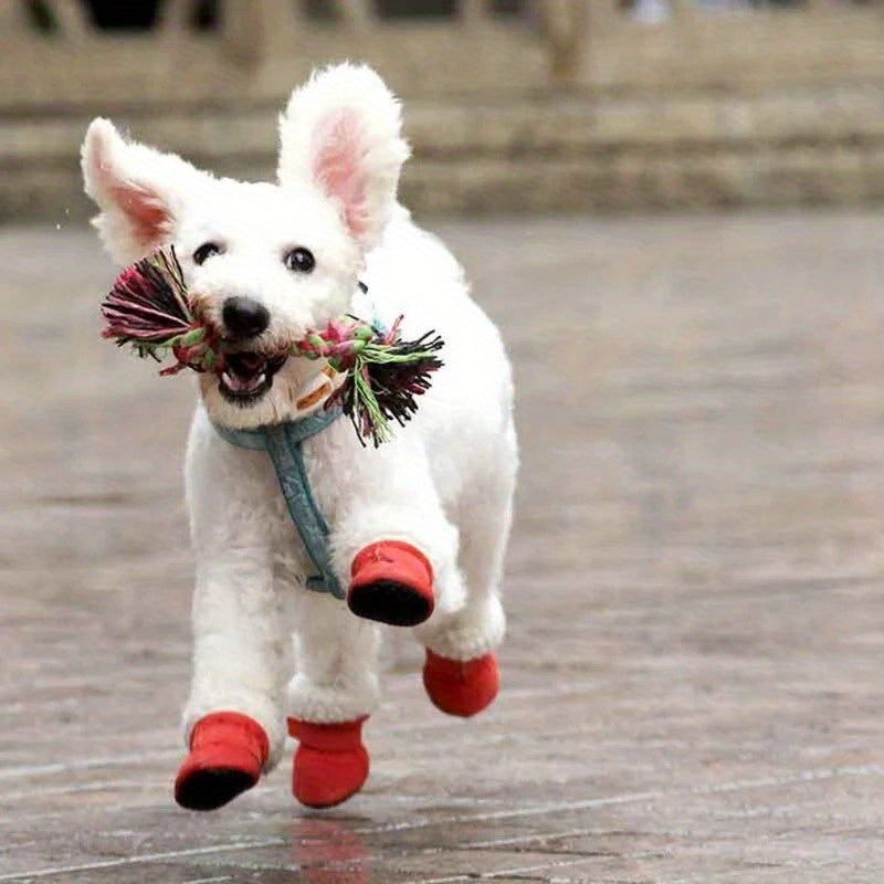 Cozy Plush Dog Boots