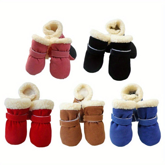 Cozy Plush Dog Boots
