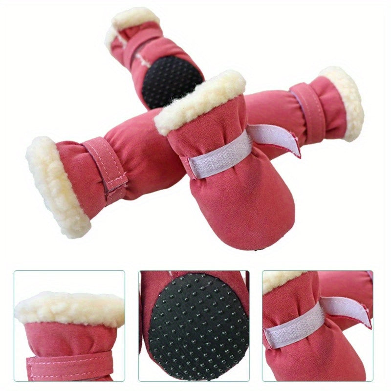 Cozy Plush Dog Boots