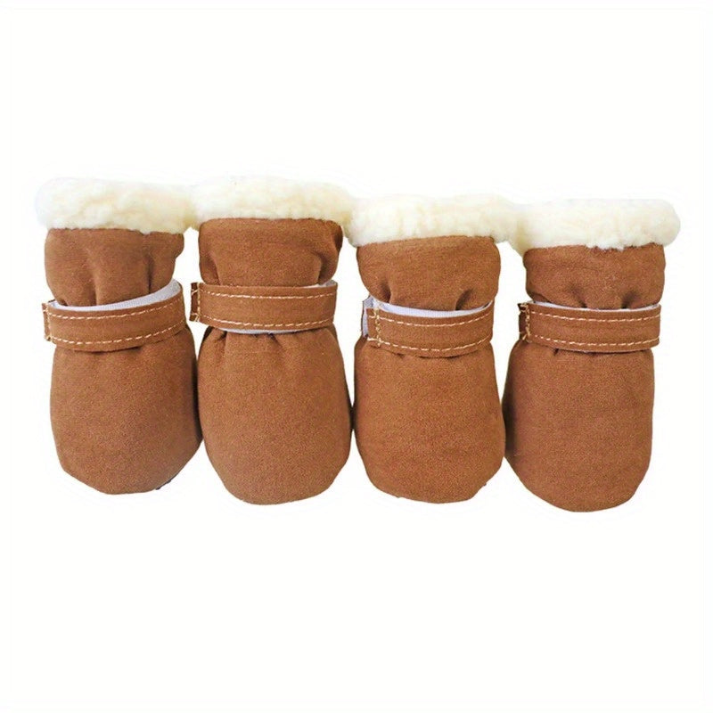 Cozy Plush Dog Boots