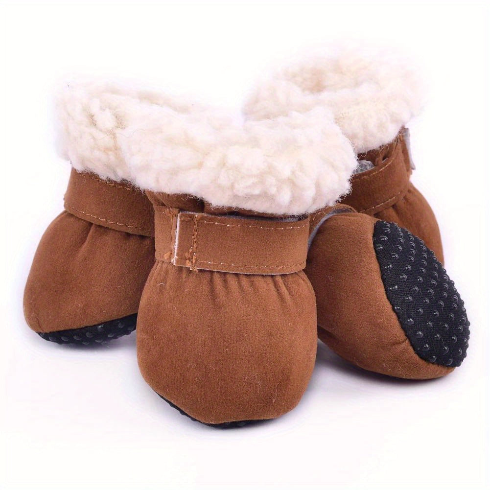 Cozy Plush Dog Boots