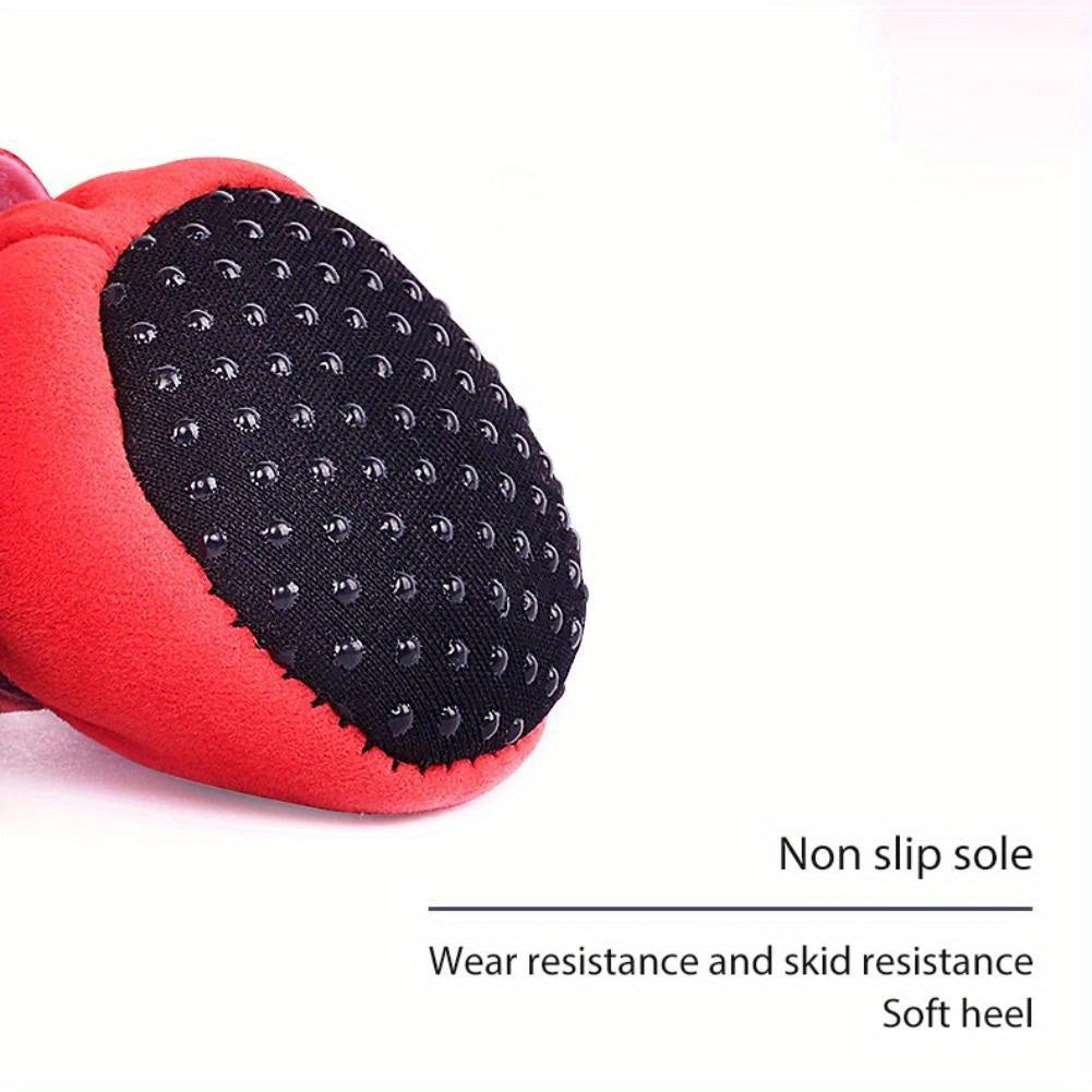 Cozy Plush Dog Boots