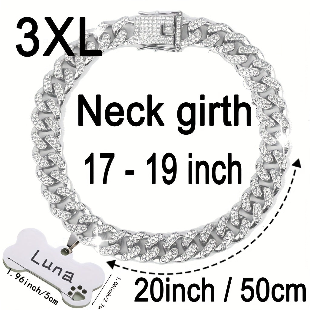 Cuban Chain Dog Collar