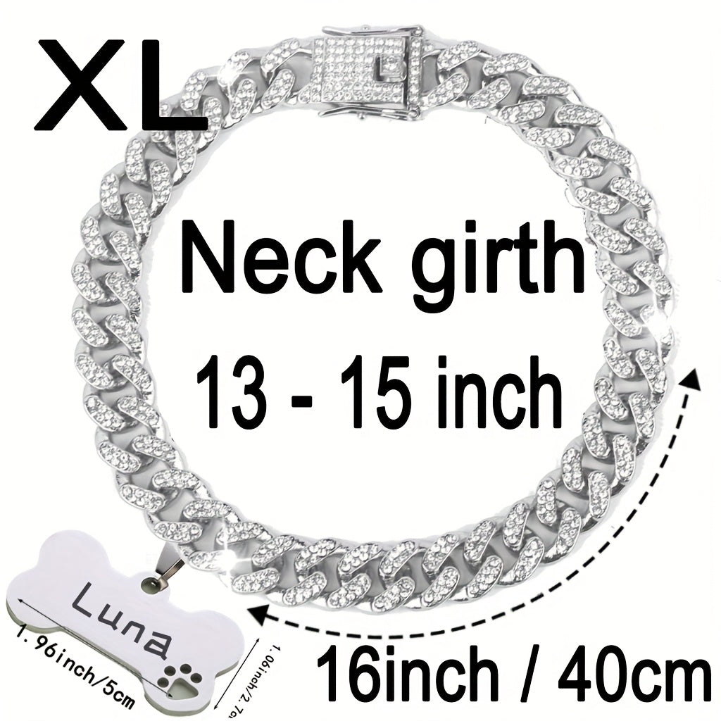 Cuban Chain Dog Collar