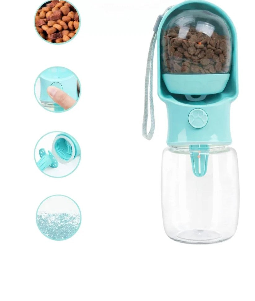 Drinking & feeding bottle for on the go