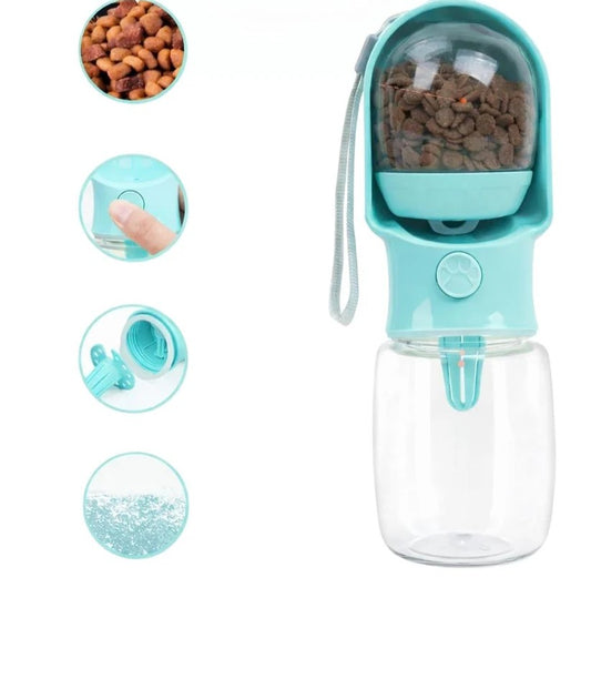 Drinking & feeding bottle for on the go