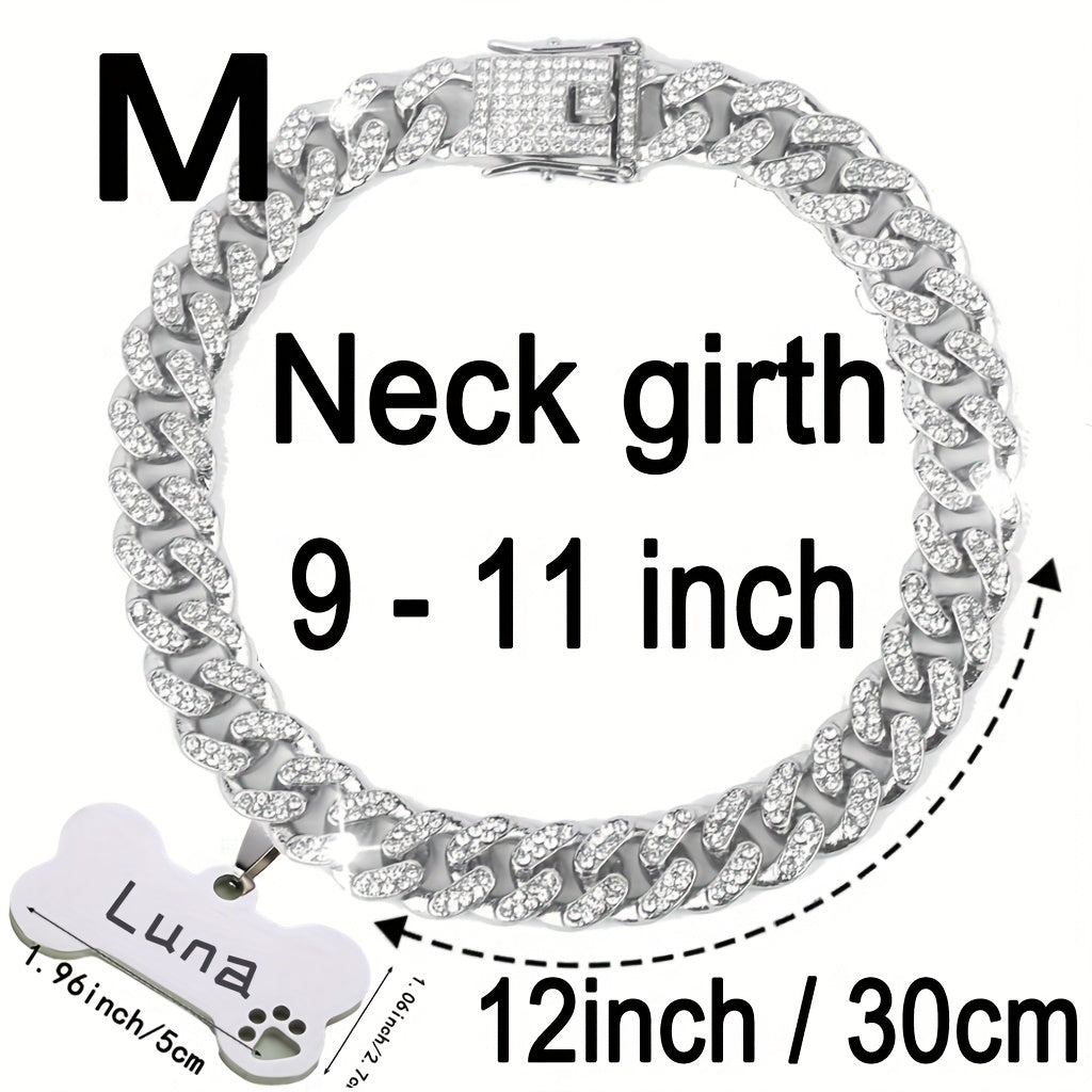 Cuban Chain Dog Collar