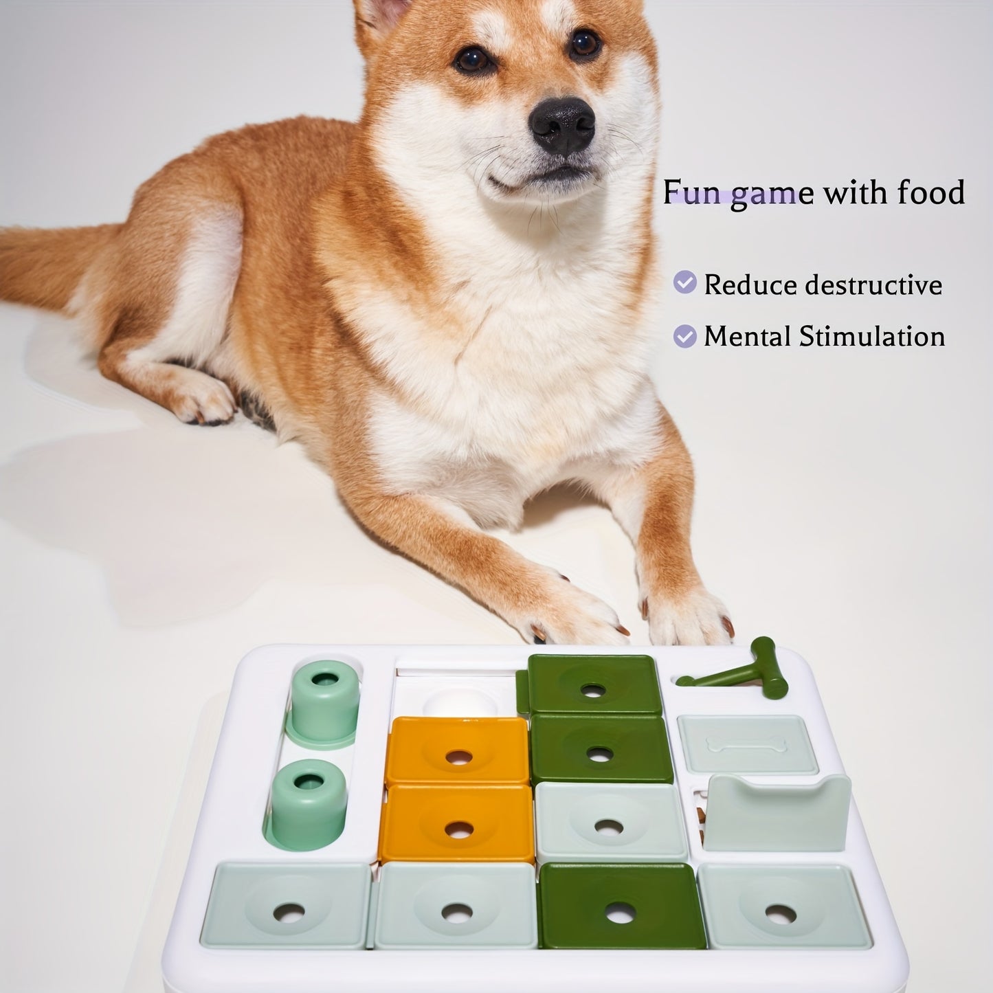 Interactive Dog Puzzle Feeder