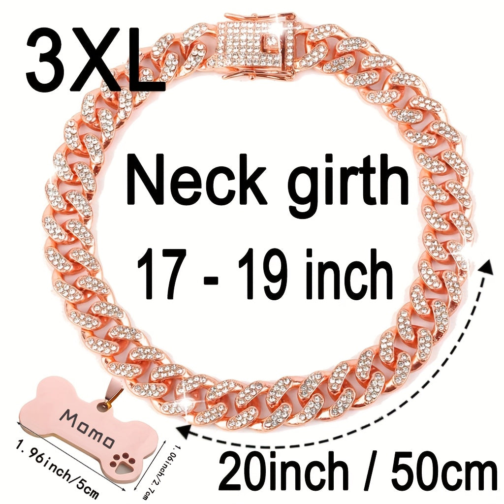 Cuban Chain Dog Collar