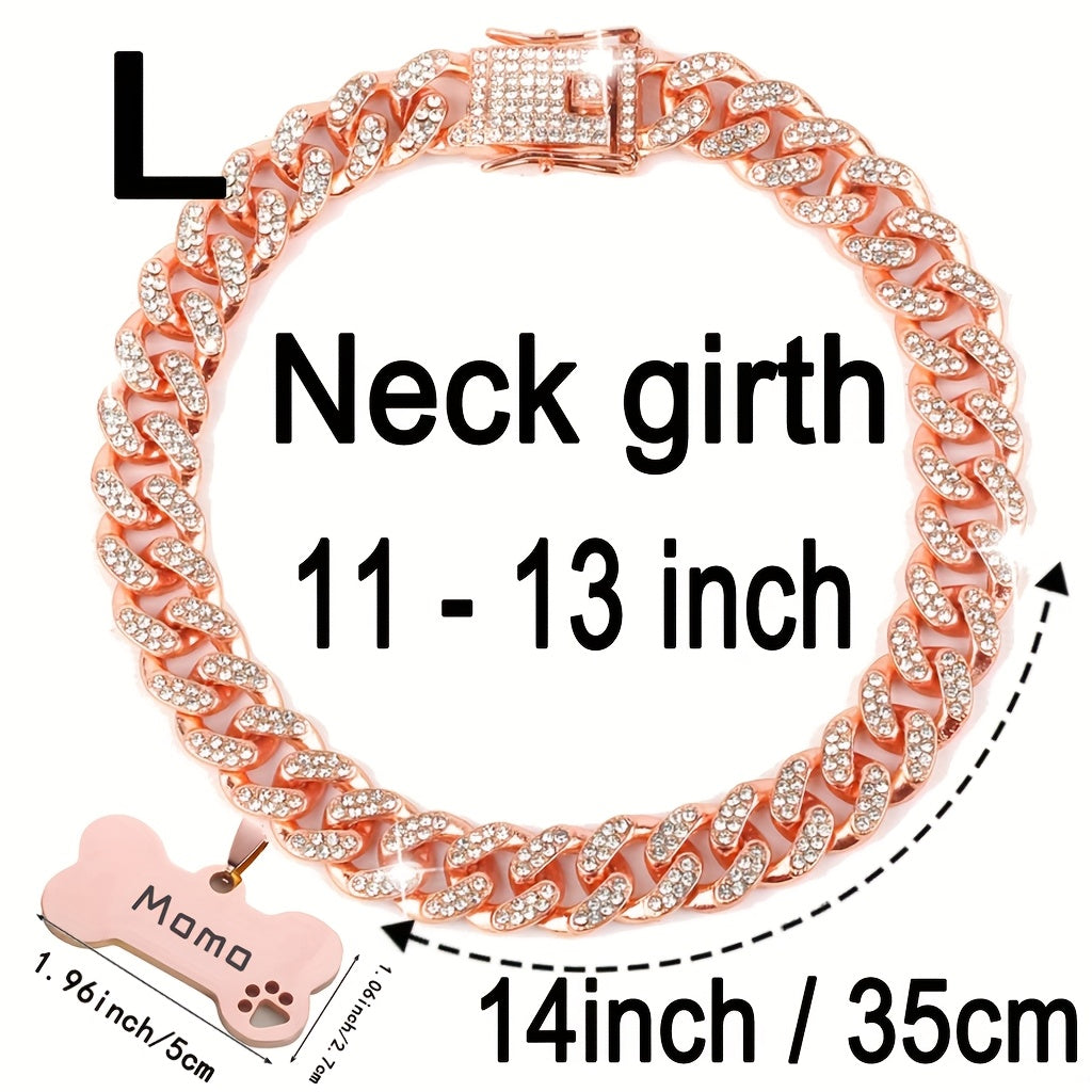 Cuban Chain Dog Collar