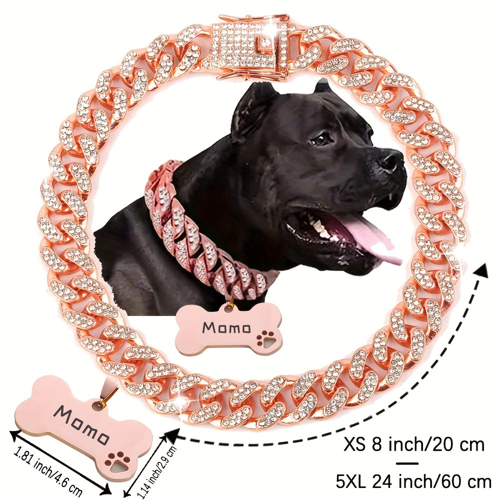 Cuban Chain Dog Collar