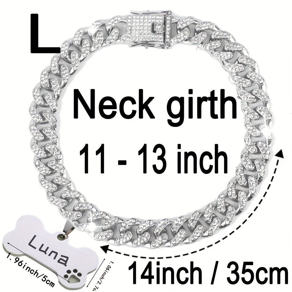 Cuban Chain Dog Collar