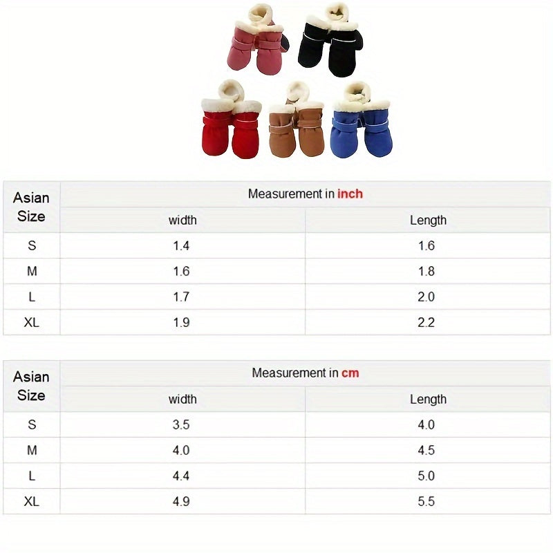 Cozy Plush Dog Boots