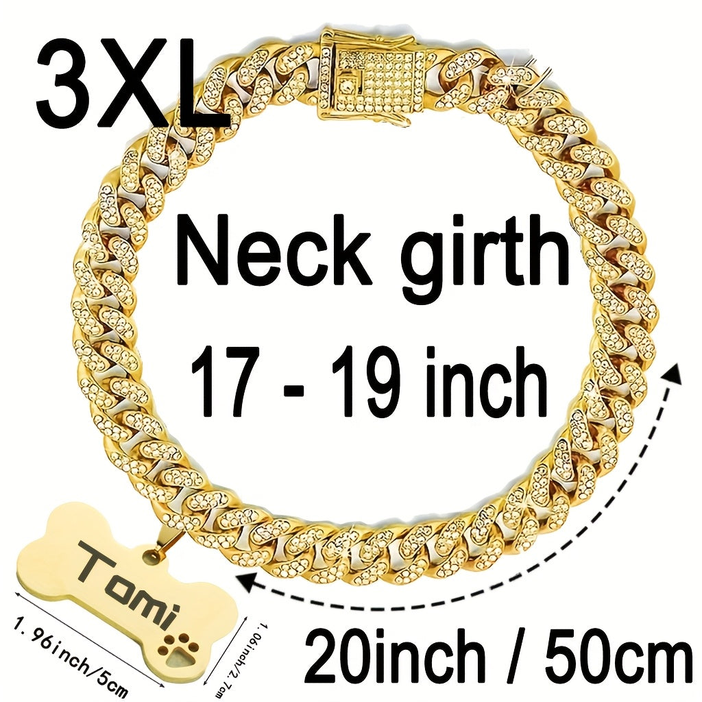 Cuban Chain Dog Collar