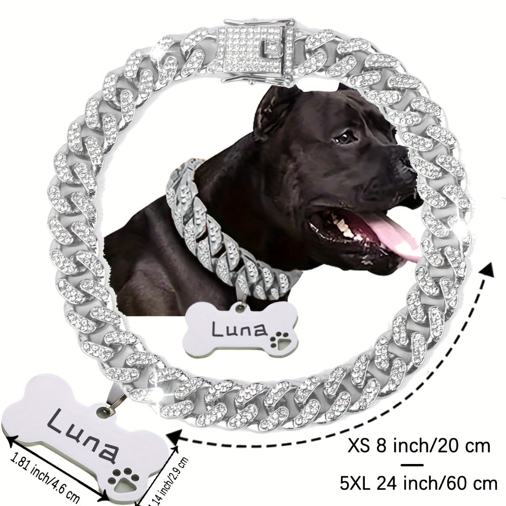 Cuban Chain Dog Collar