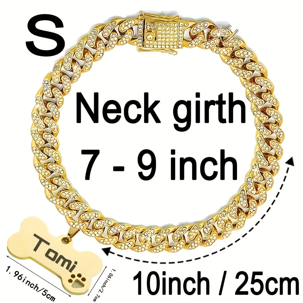 Cuban Chain Dog Collar