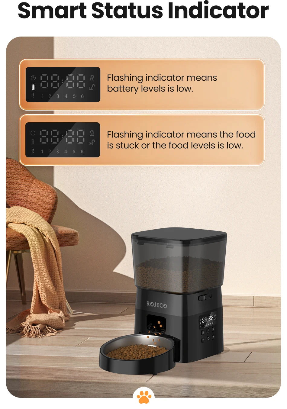 Automatic Pet Feeder Button Version Auto Cat Food Dispenser Accessories Smart Control Pet Feeder For Cats Dog Dry Food