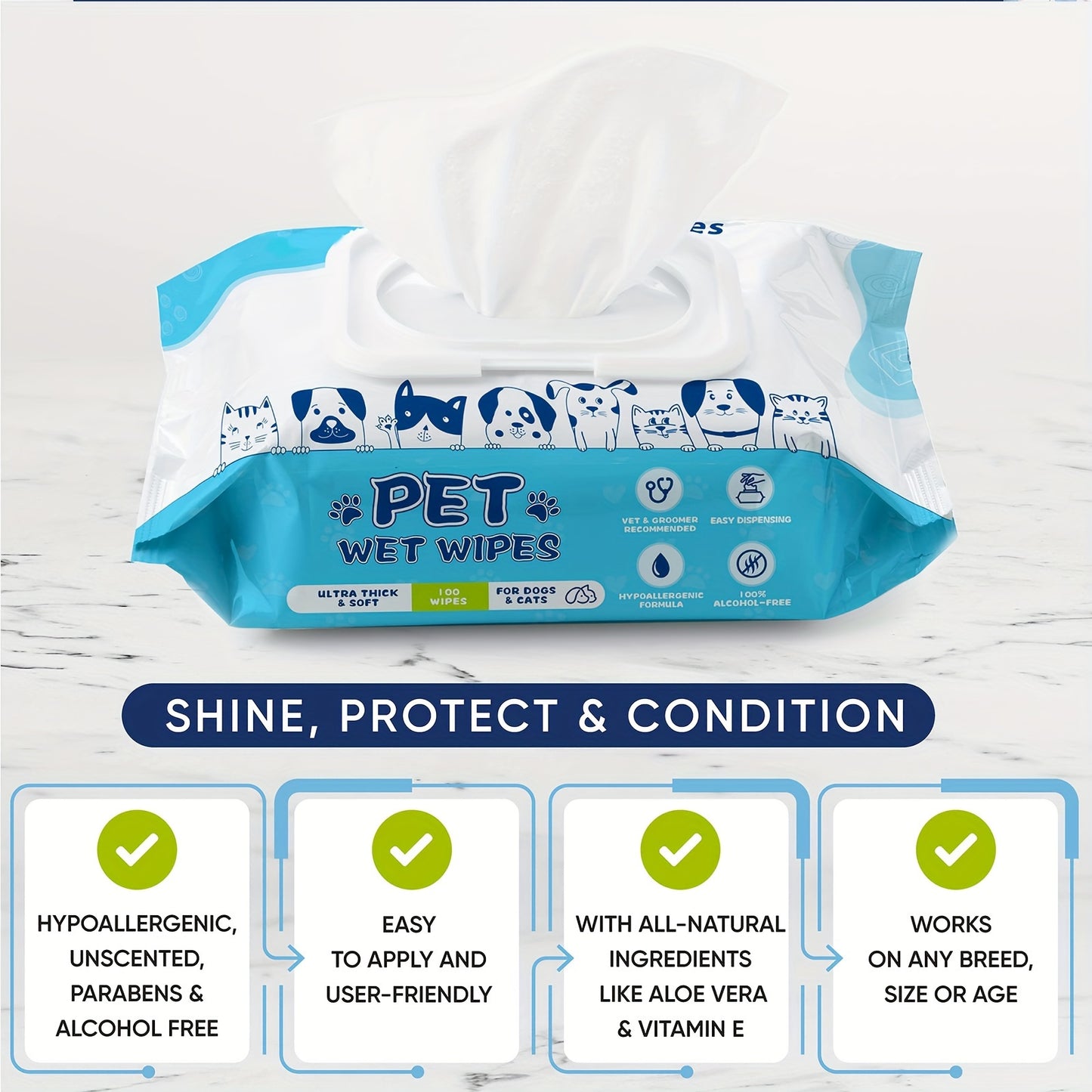 Unscented Dog Wipes