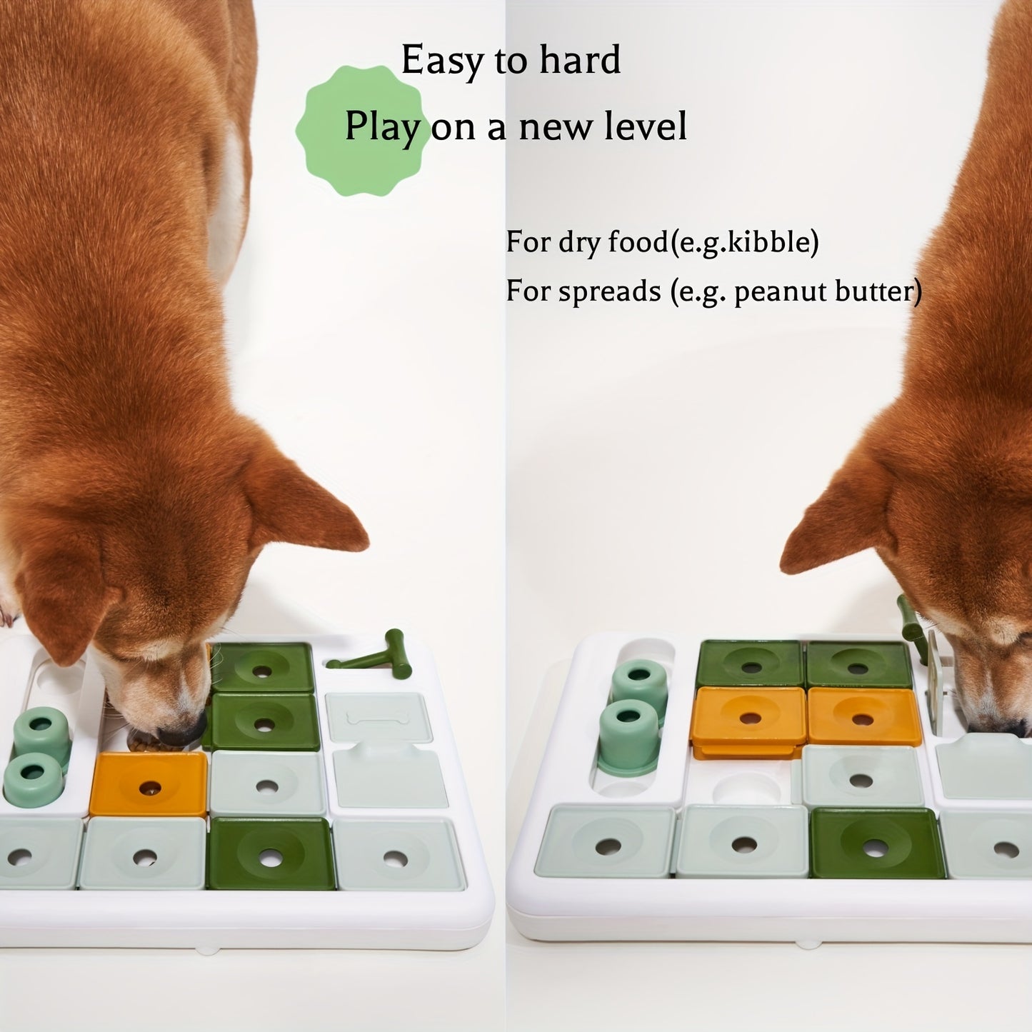 Interactive Dog Puzzle Feeder