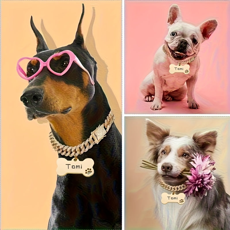 Cuban Chain Dog Collar