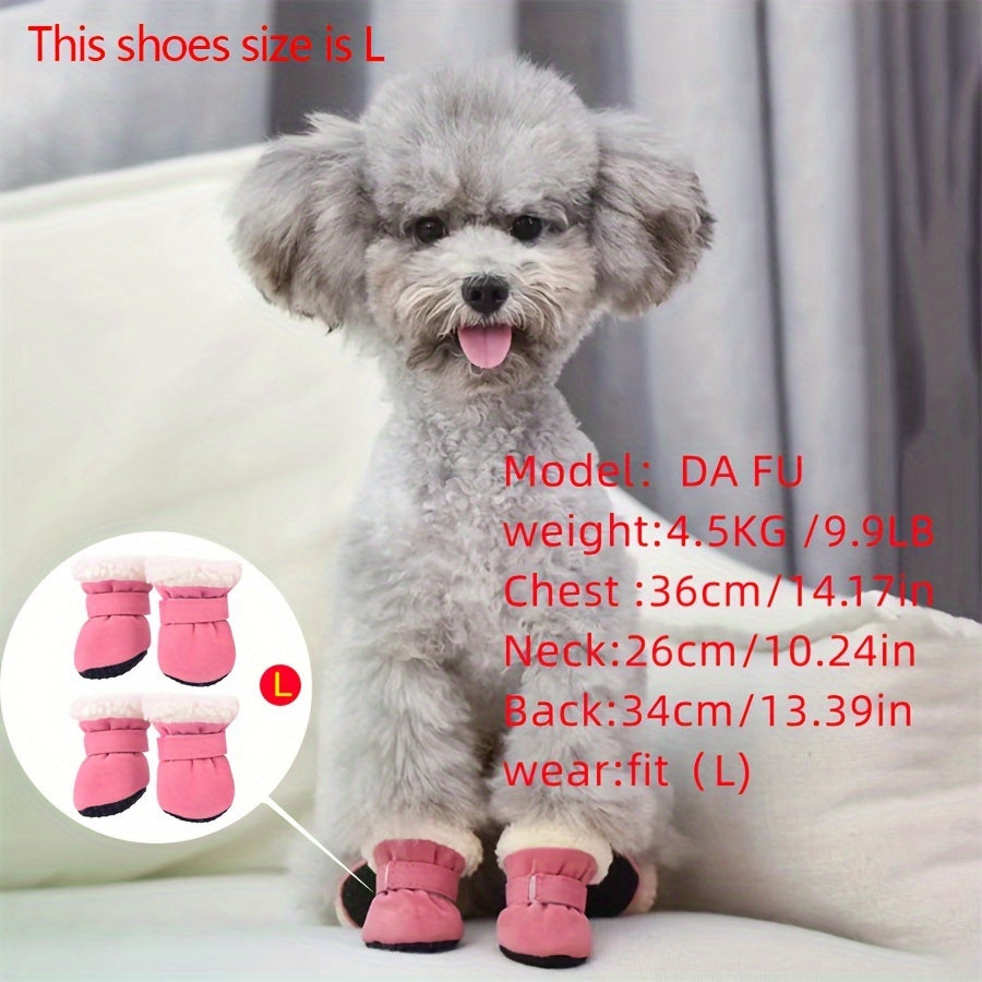 Cozy Plush Dog Boots