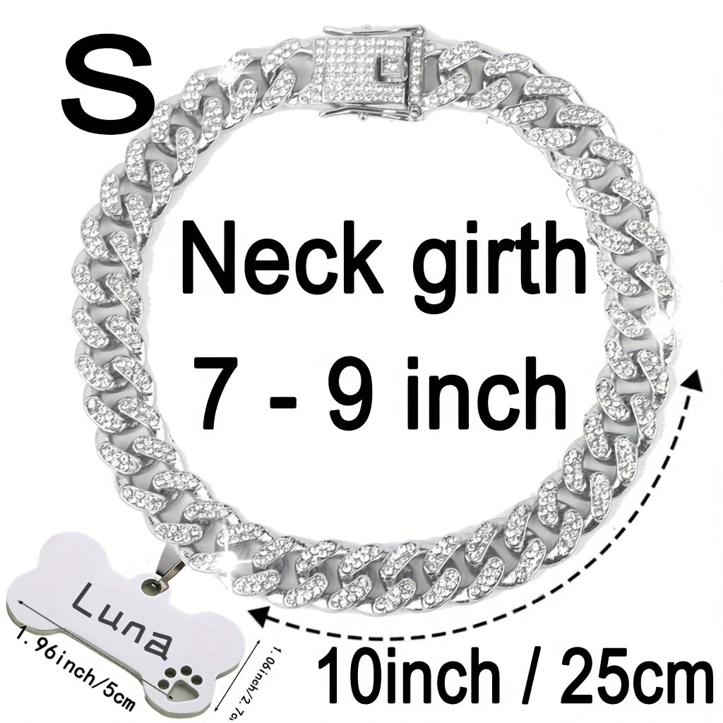 Cuban Chain Dog Collar