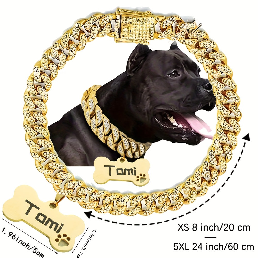 Cuban Chain Dog Collar